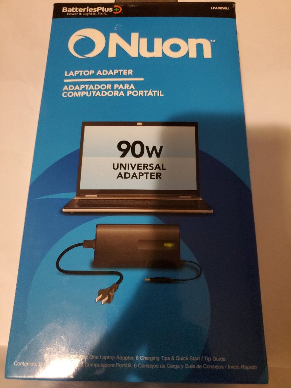 NEW NUON LPA90WU UNIVERSAL 90W LAPTOP ADAPTER BATTERY CHARGER